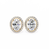 Zoya Oval Solitaire Lab Grown Diamond Studs