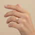 Single Solitaire Twist Ring