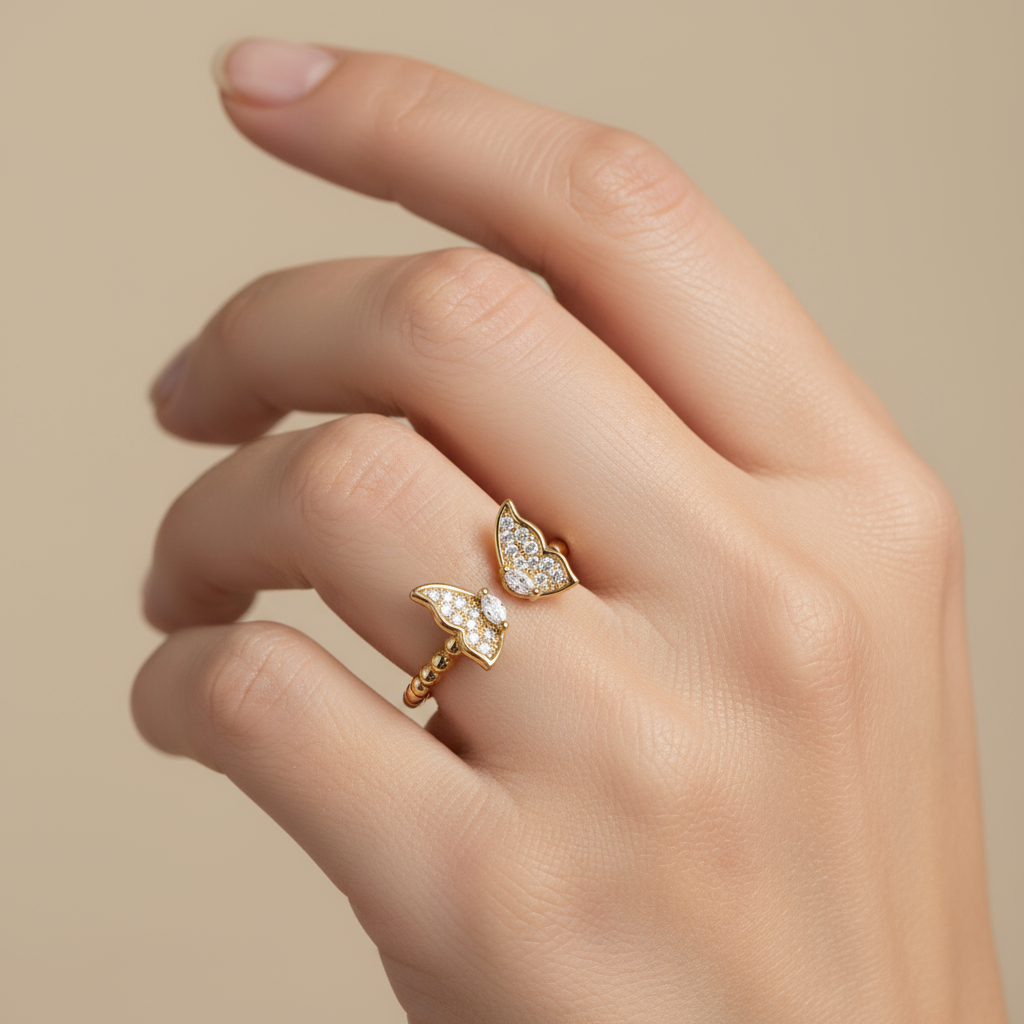 Butterfly Ball Ring