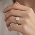 Princess Small Solitaire Ring