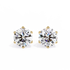 Round six nail Lab Grown Diamond Solitaire Studs