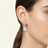 Baguette and Emerald Earrings