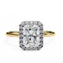 Anika Radiant Solitaire Ring Lab Grown Diamond