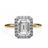 Urja Emerald Solitaire Ring Lab Grown Diamond