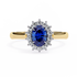 Tia Blue Sapphire Ring Lab Grown Ring