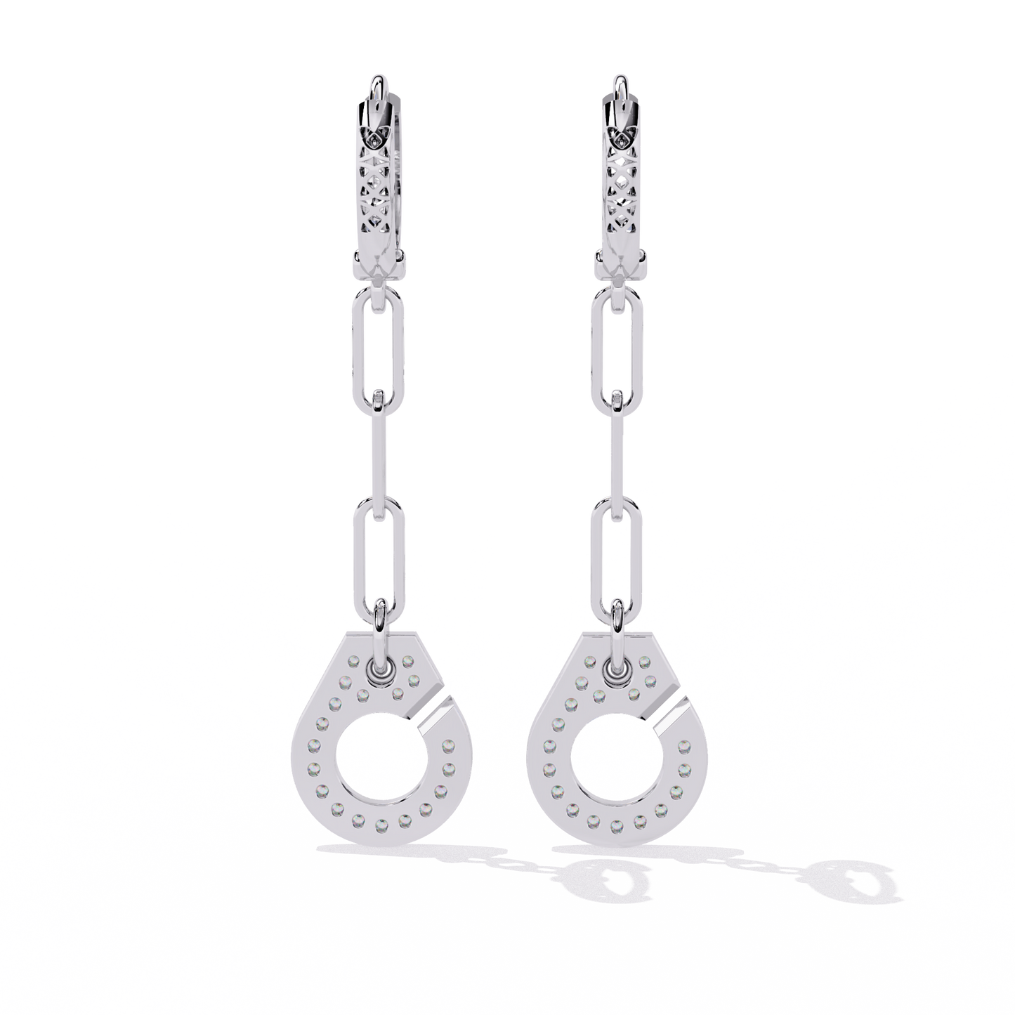 Handcuff Lab Grown Diamond Earrings