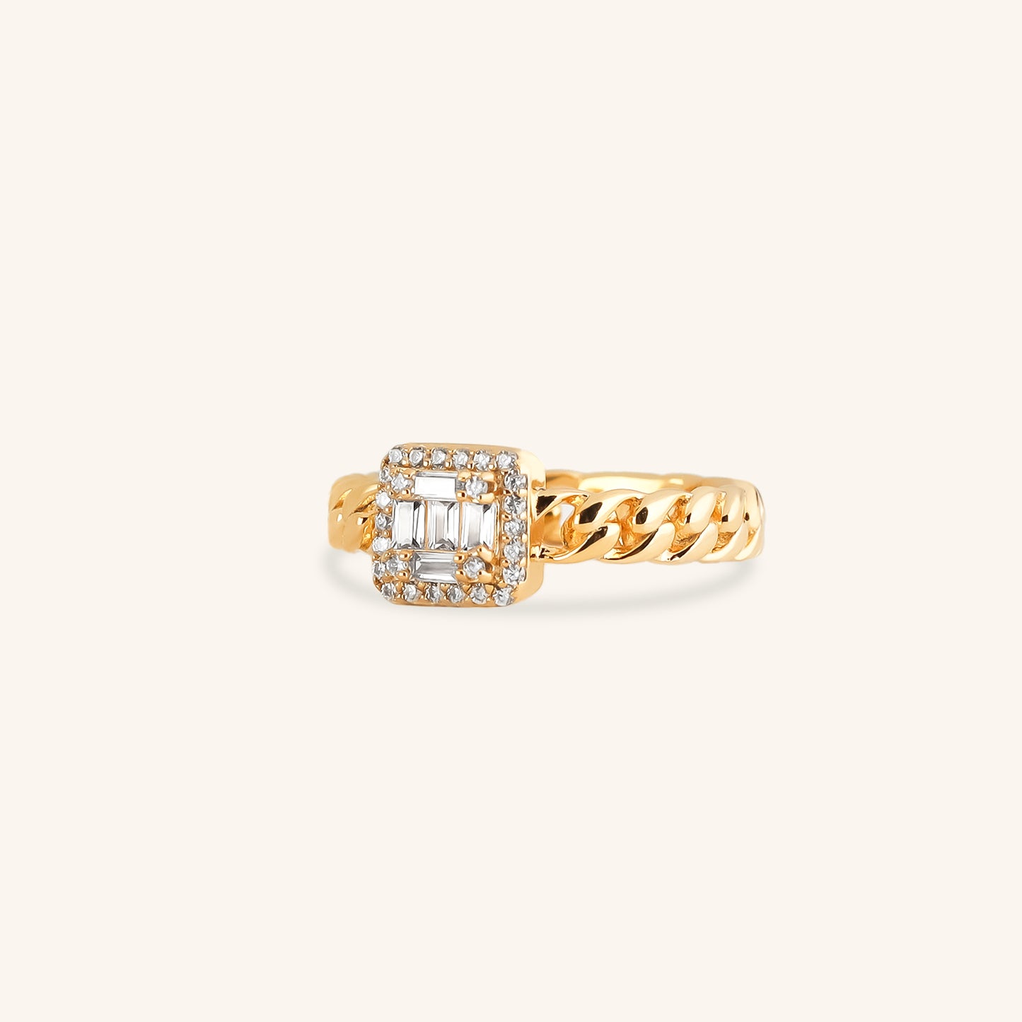 Baugget Dia Cuban Ring