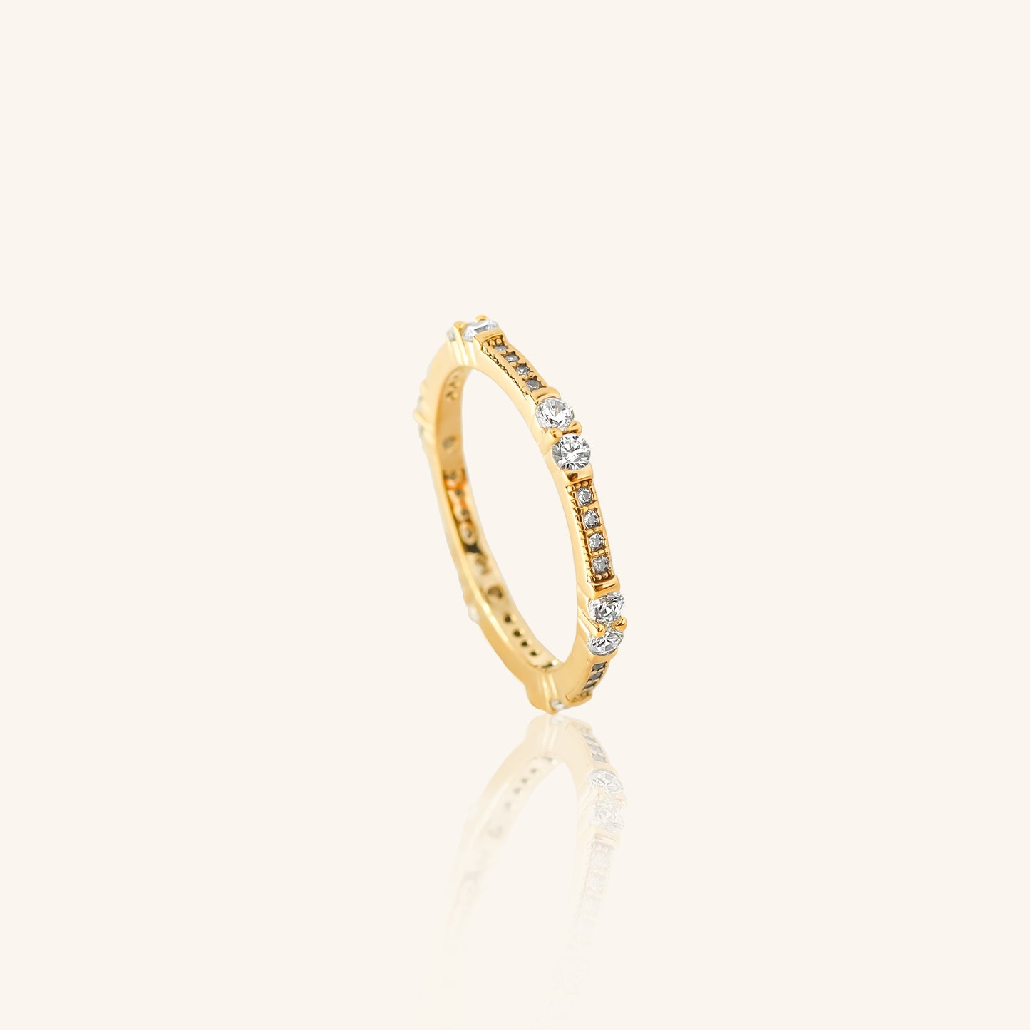 Double Dia Round Eternity Band