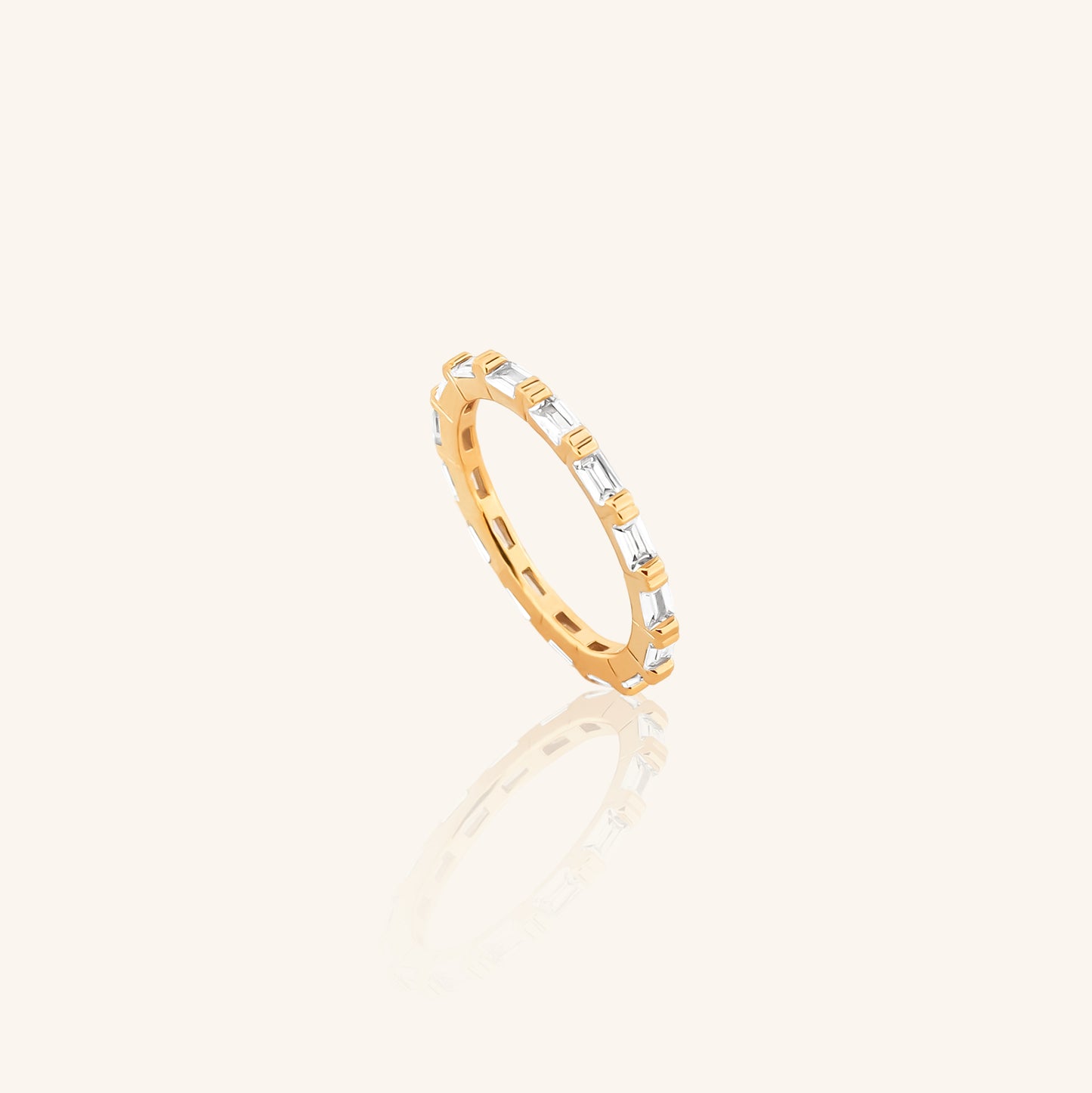 Horizontal Baugget Eternity Band