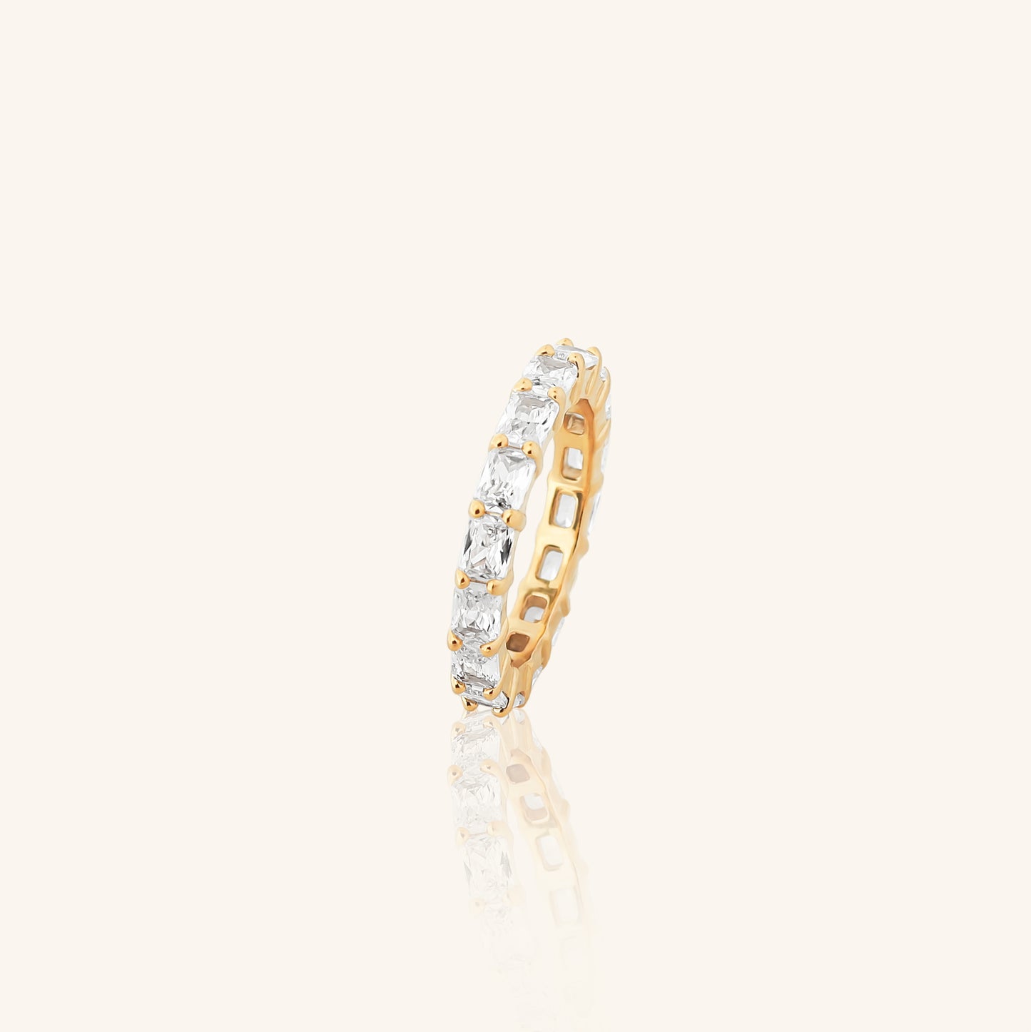 Radiant Cut Horizontal Eternity Band