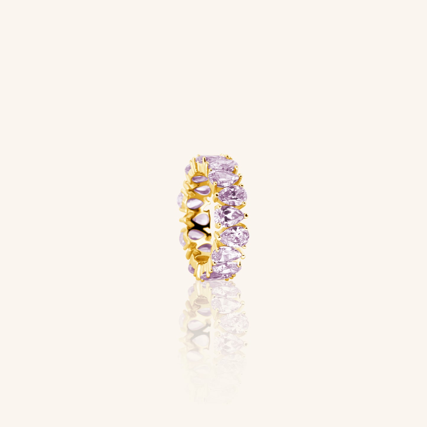 Pear Lavender Dia Eternity Band
