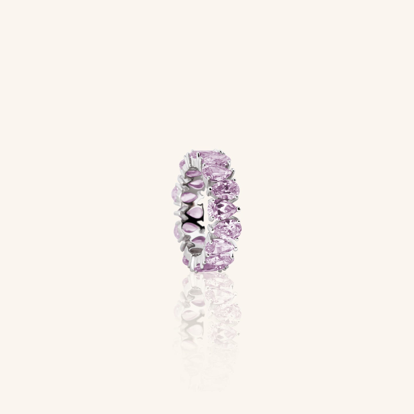 Pear Lavender Dia Eternity Band