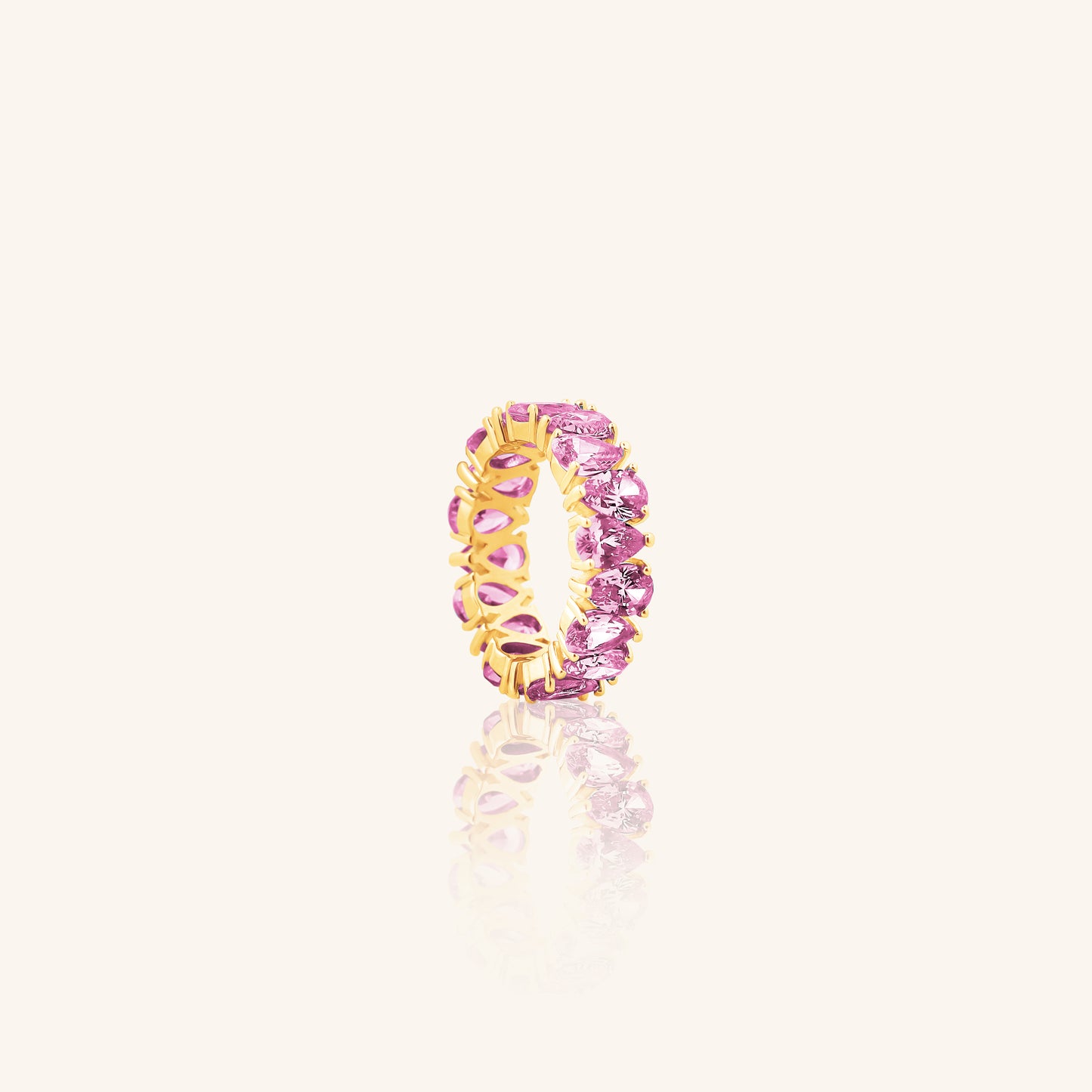 Pear Pink Dia Eternity Band