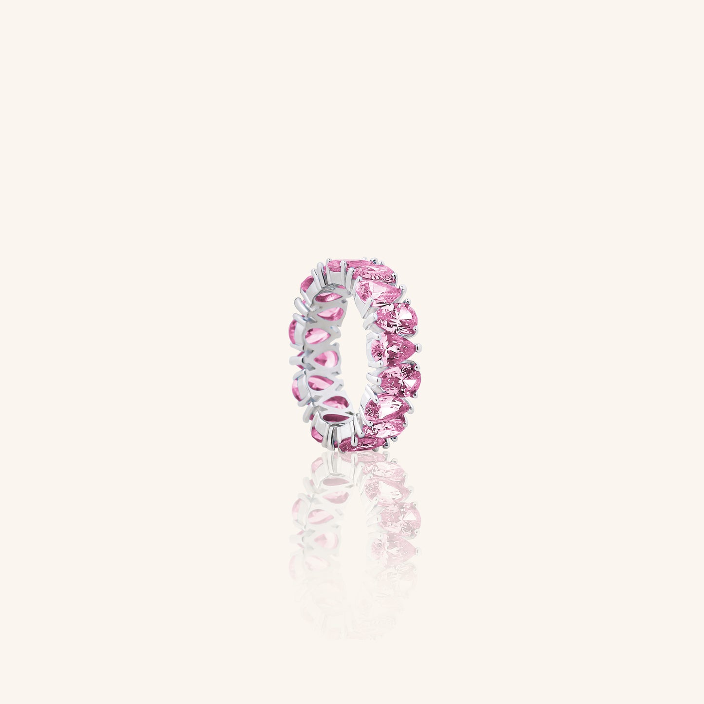 Pear Pink Dia Eternity Band
