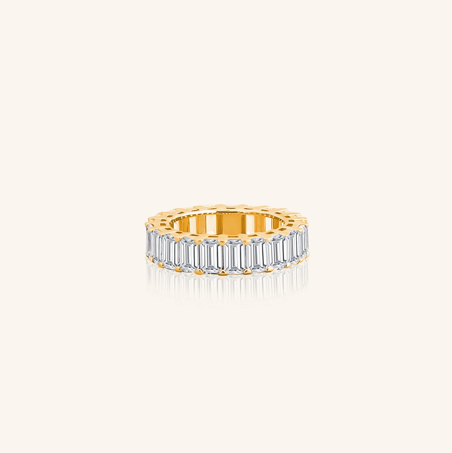 Emerald Cut Eternity Band Swaroski