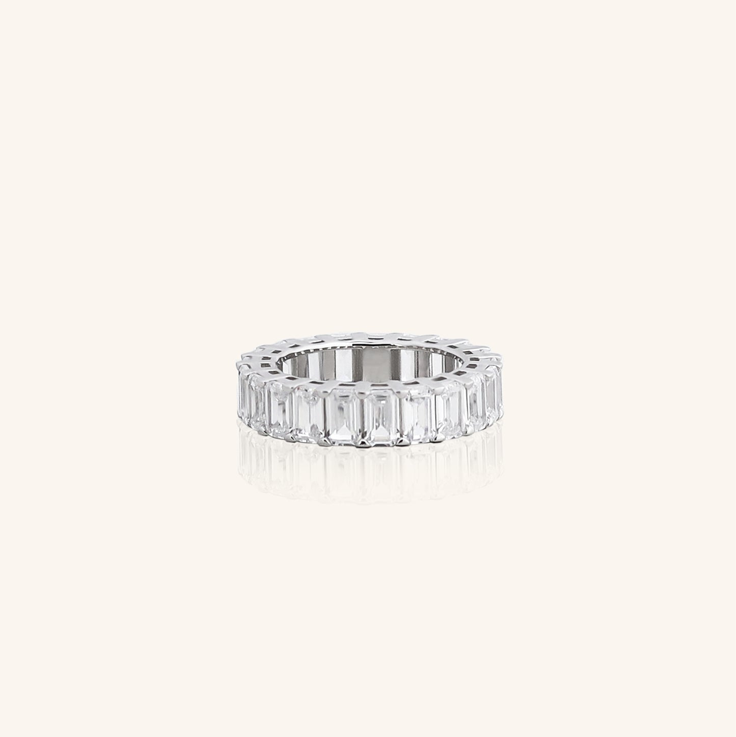 Emerald Cut Eternity Band Swaroski