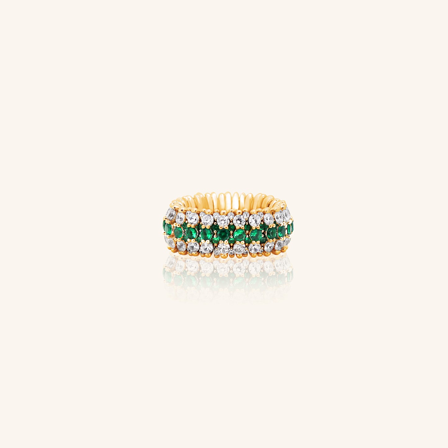 Emerald Flexi Ring