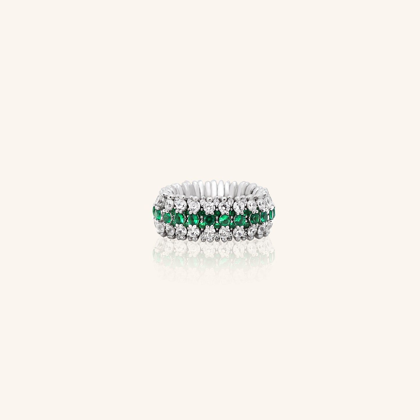 Emerald Flexi Ring