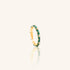 Dark Green Enamel Dia Ring