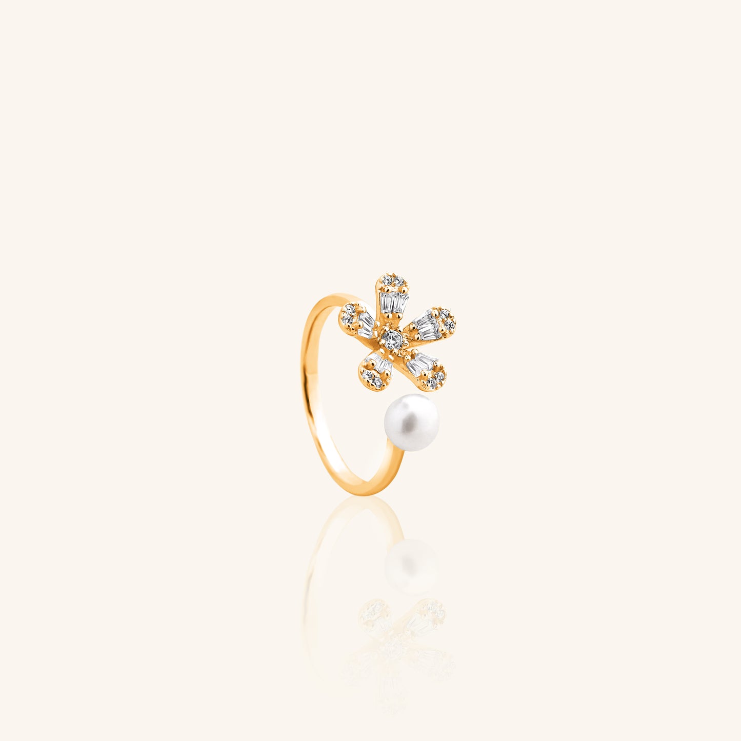 Flower Pearl Ring