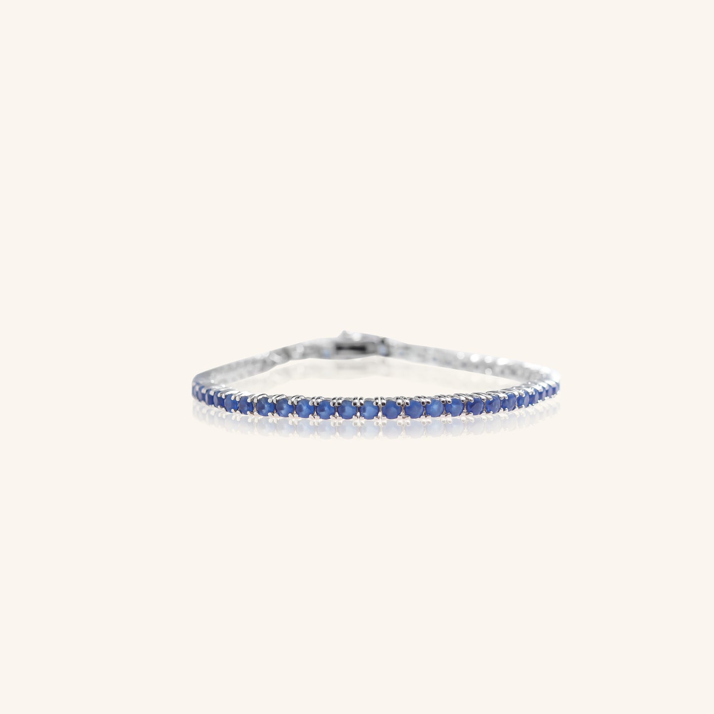 Round Tennis Blue Sapphire