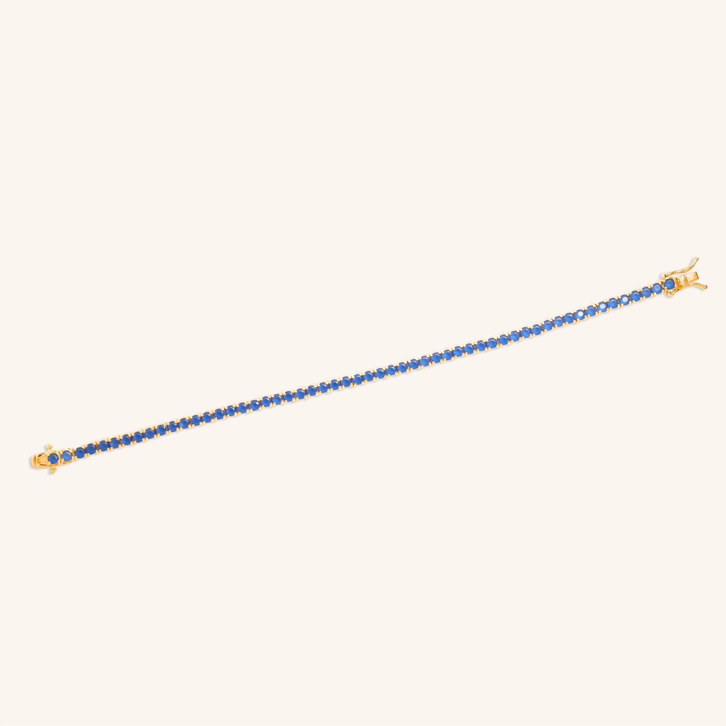 Round Tennis Blue Sapphire