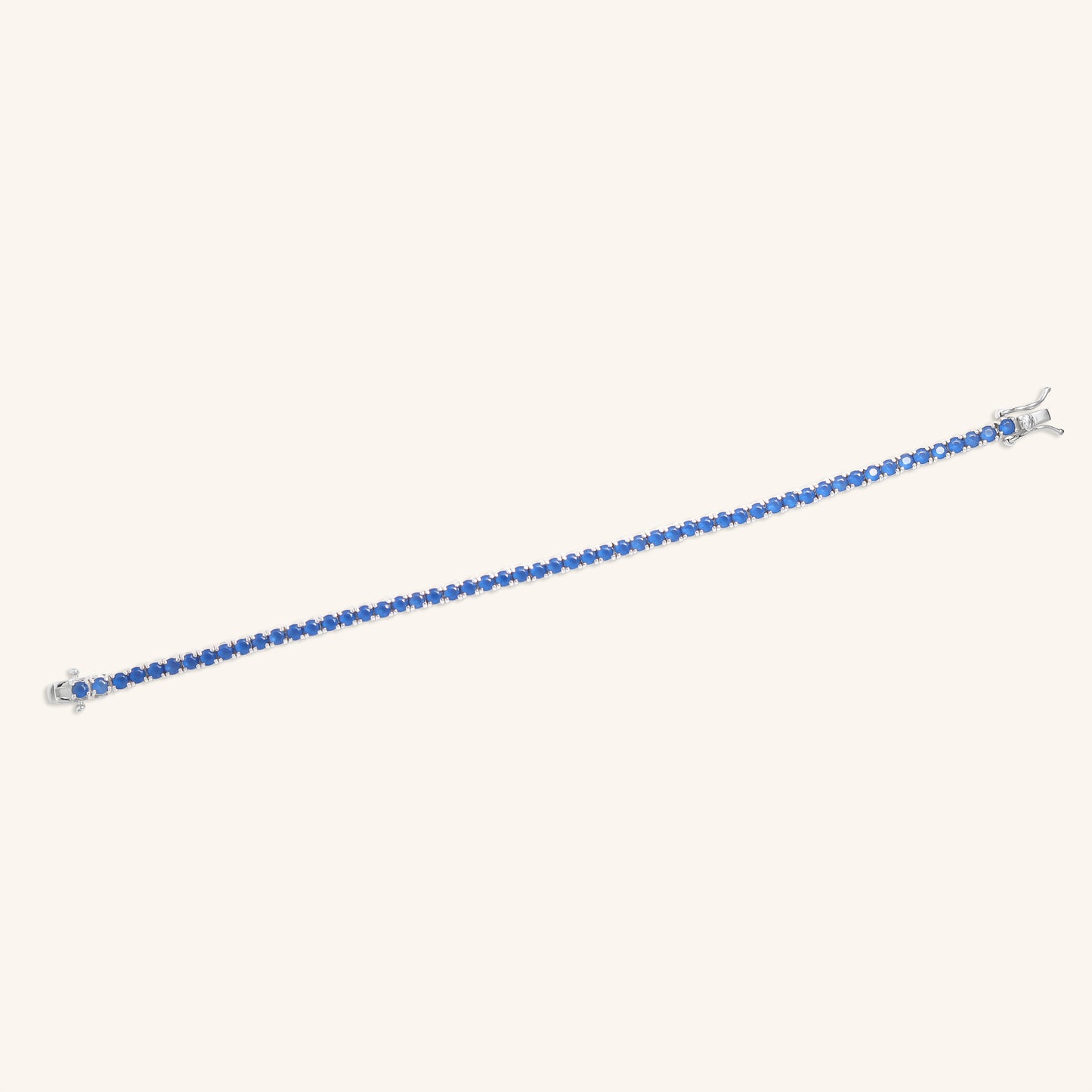Round Tennis Blue Sapphire