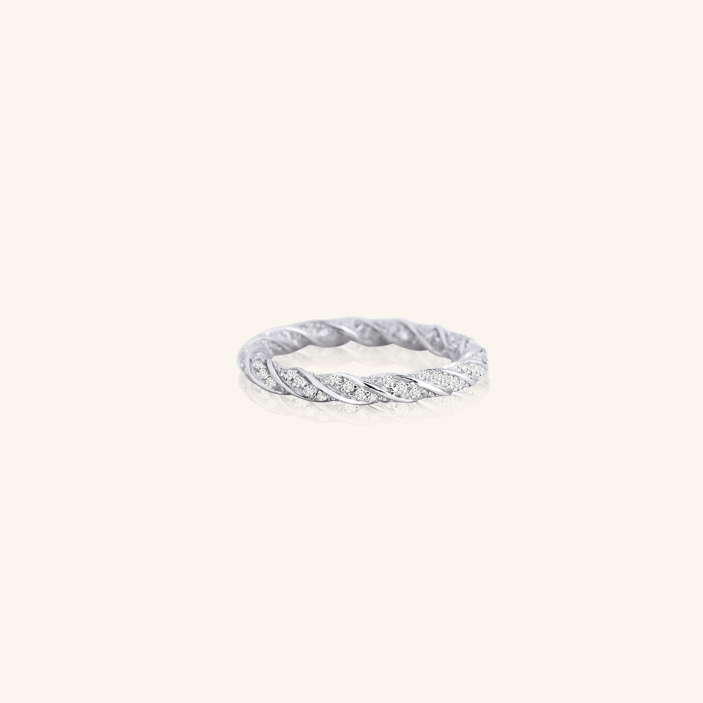 Diamond Rope Twist Ring