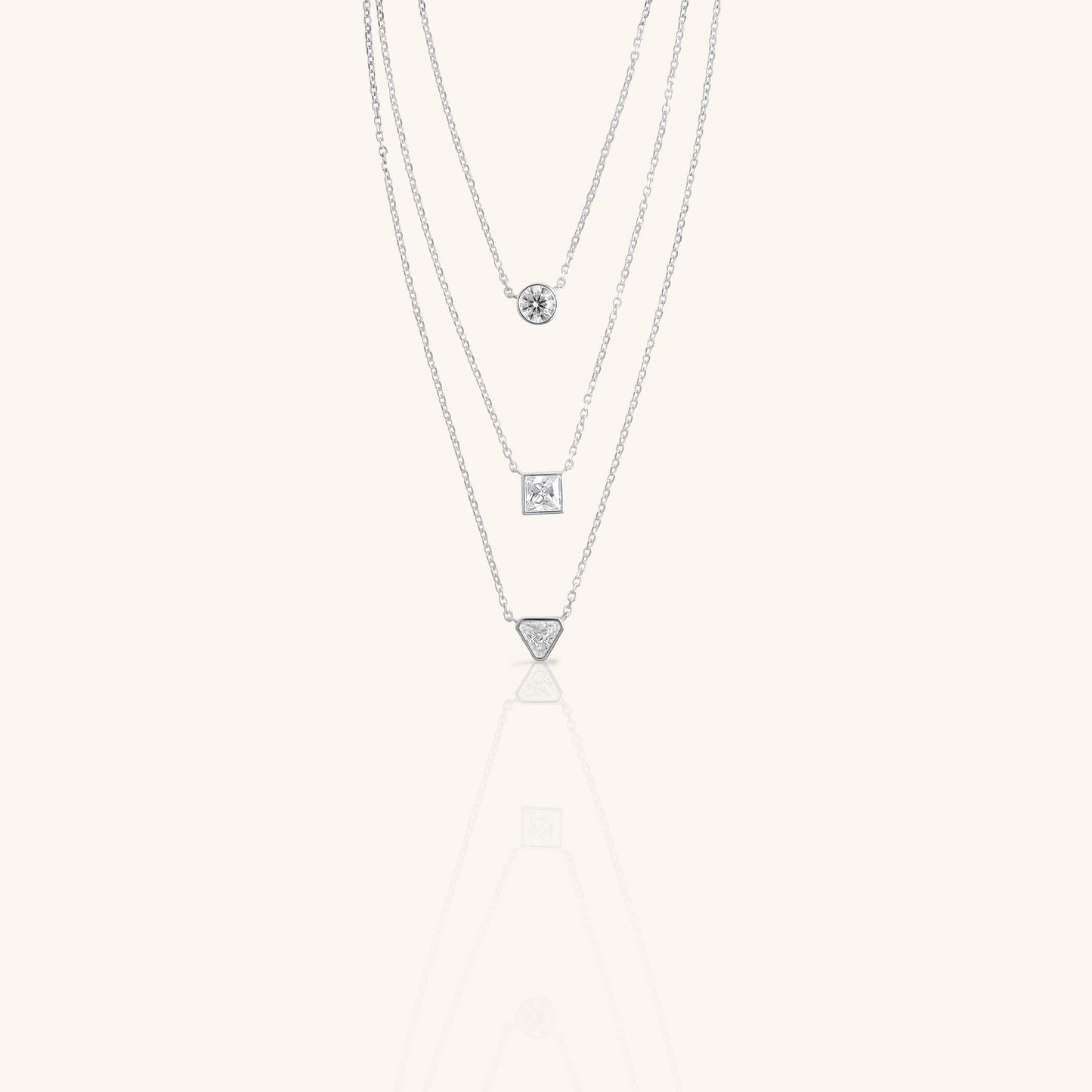 Three Diamond Stack Chain