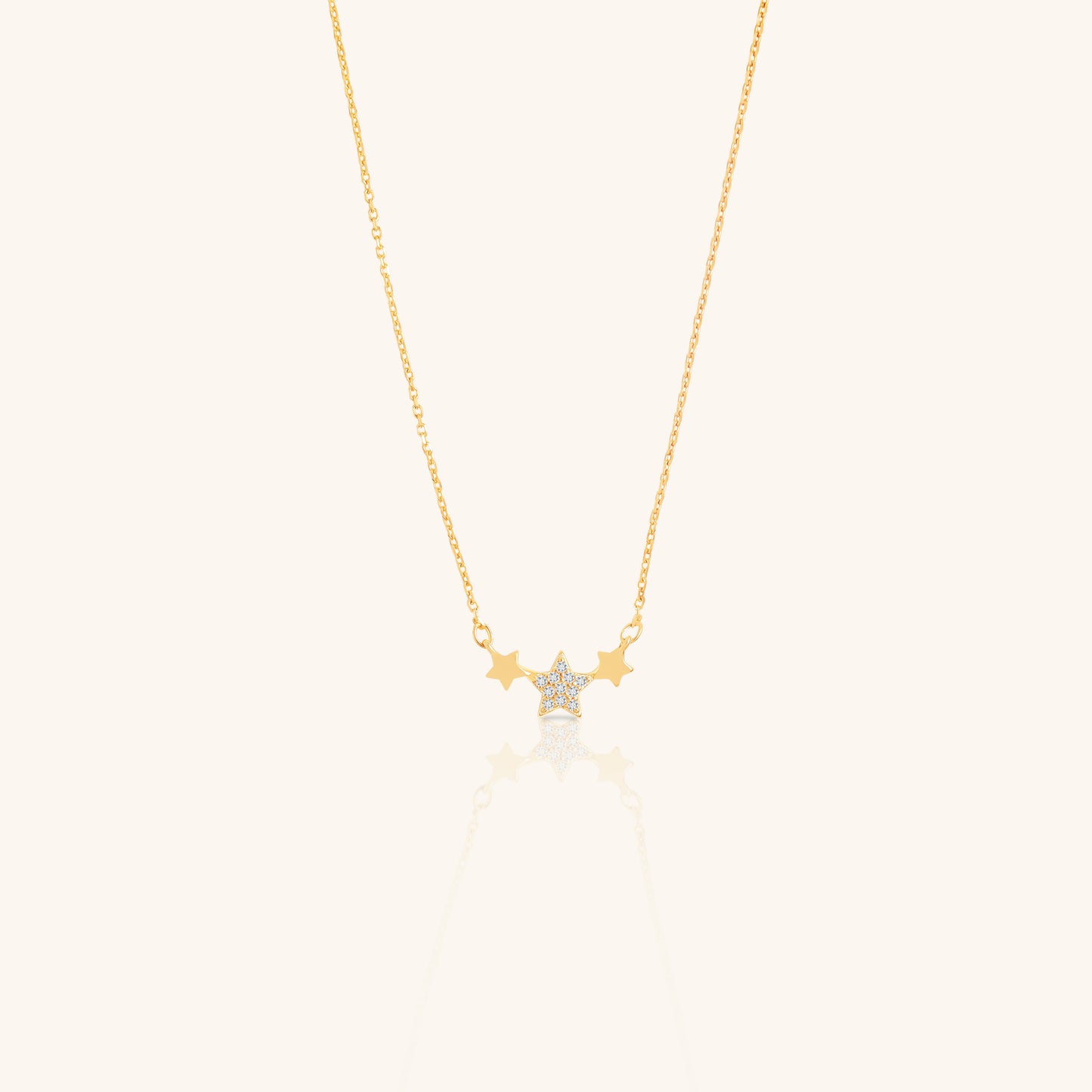 Three Star Chain Pendant