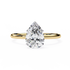Aashi Pear Solitaire Ring Lab Grown Diamond