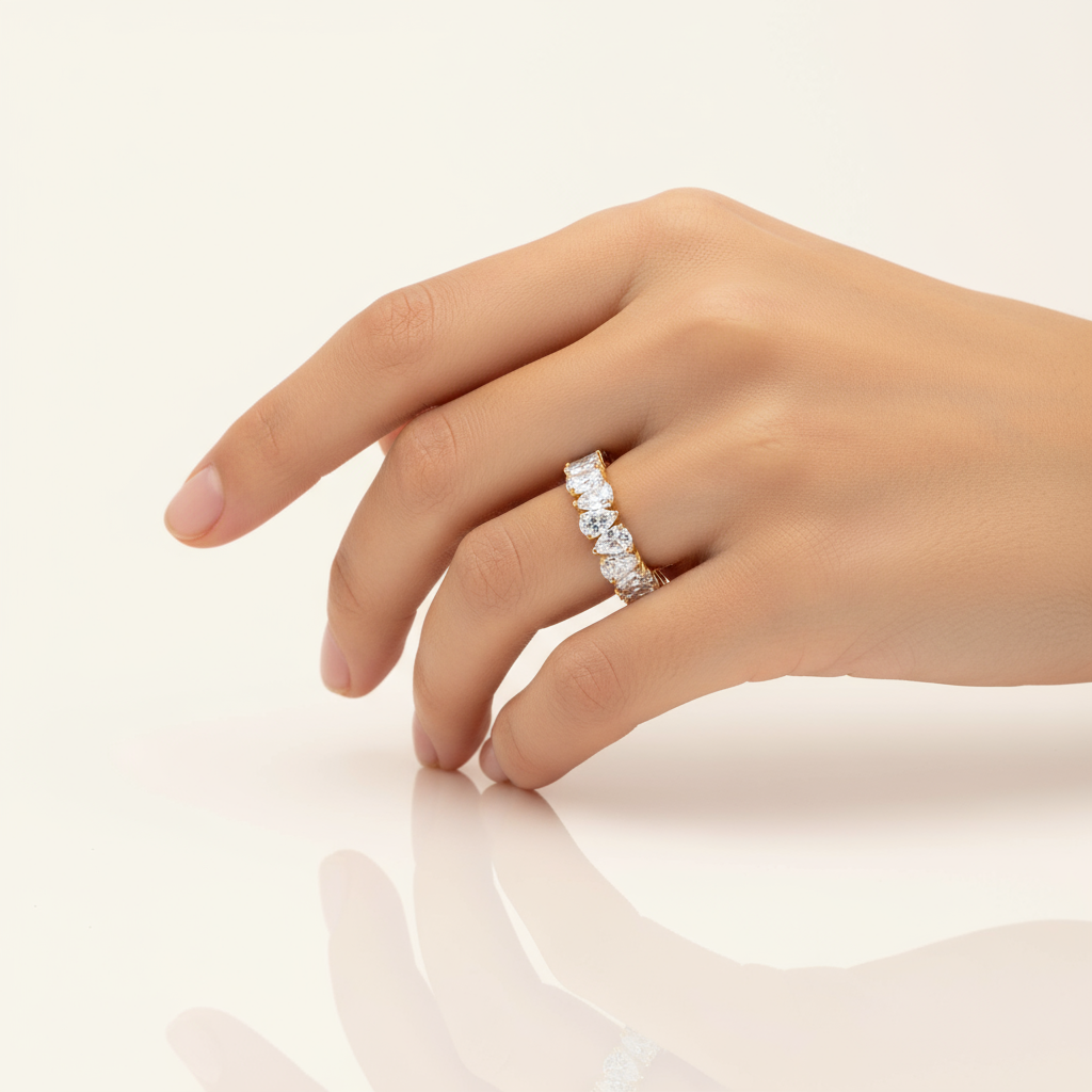 Pear Eternity Band Swaroski