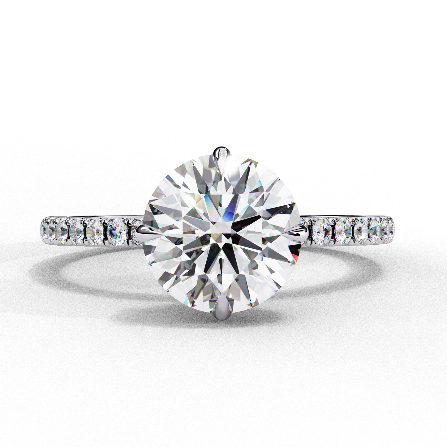 Adore Round Solitaire Ring Lab Grown Diamond