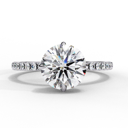 Adore Round Solitaire Ring Lab Grown Diamond