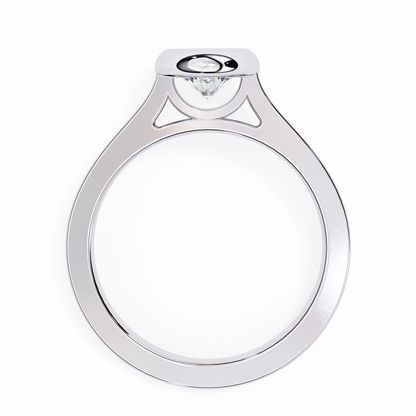 Urvi Round Solitaire Ring Lab Grown Diamond