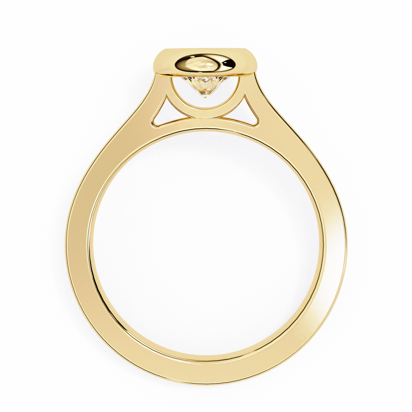 Urvi Round Solitaire Ring Lab Grown Diamond