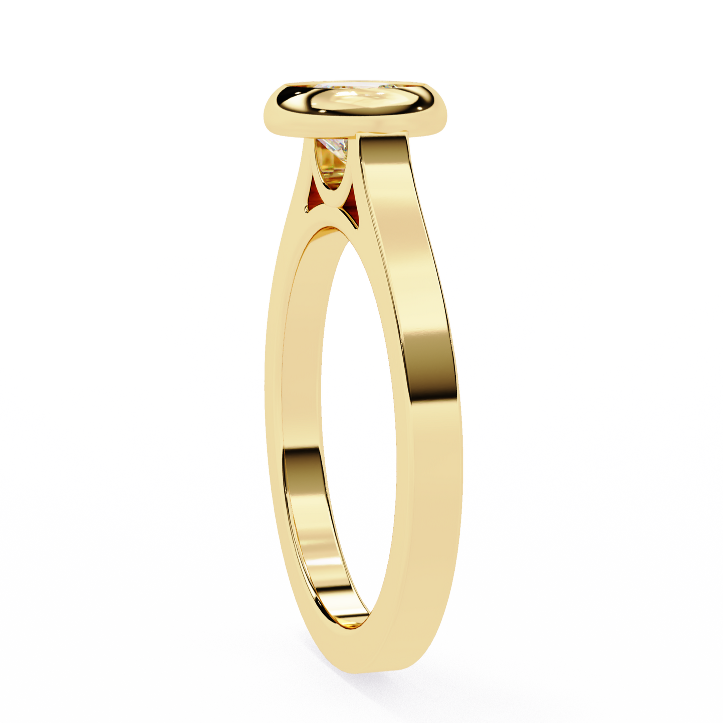 Urvi Round Solitaire Ring Lab Grown Diamond