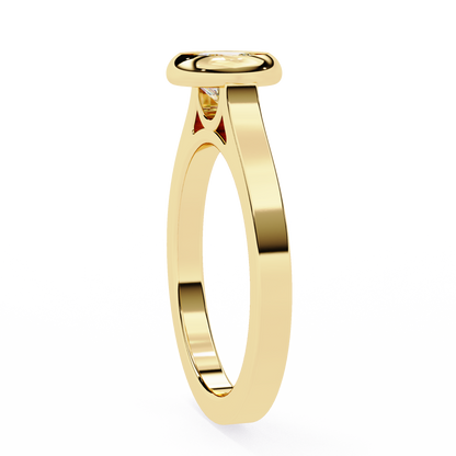 Urvi Round Solitaire Ring Lab Grown Diamond
