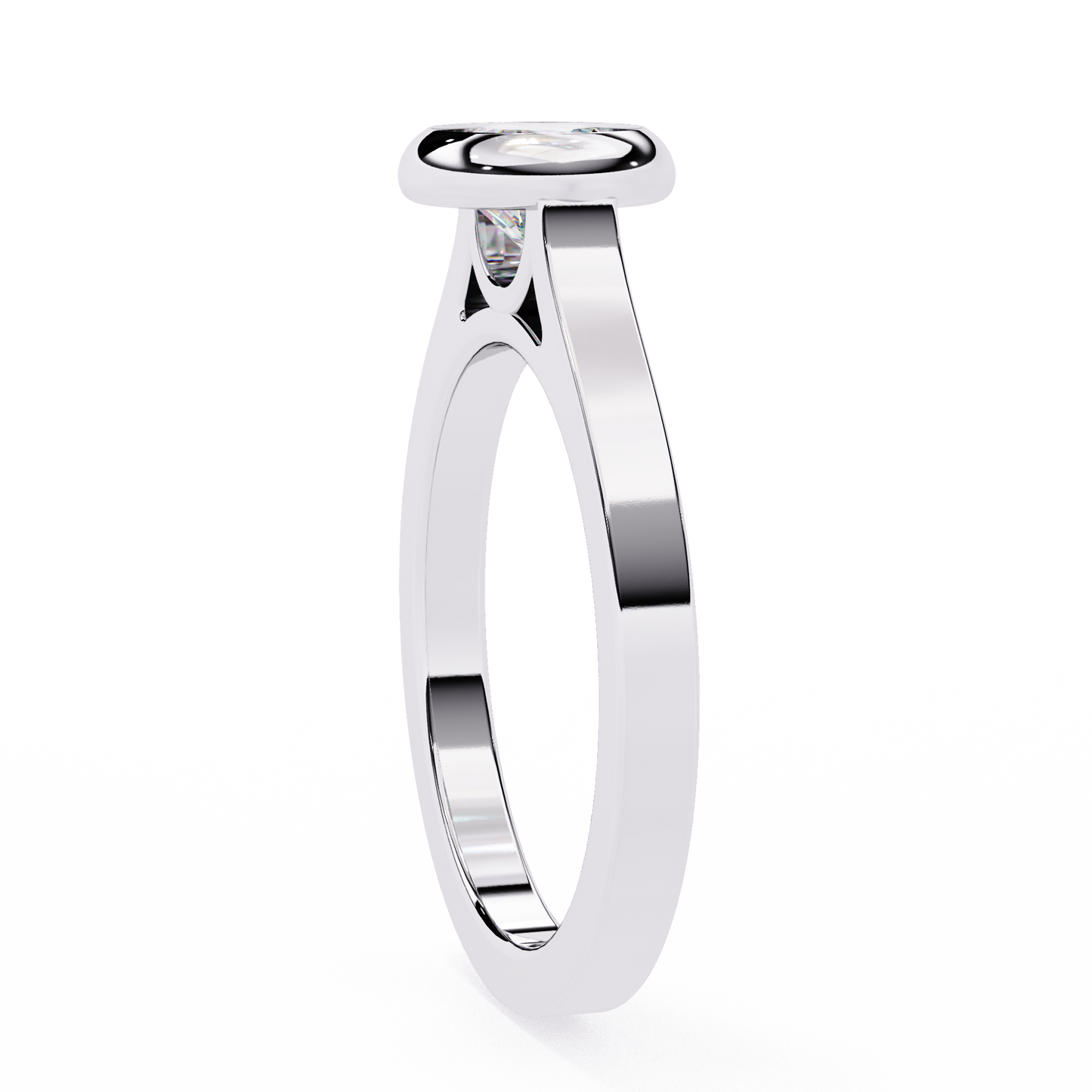Urvi Round Solitaire Ring Lab Grown Diamond
