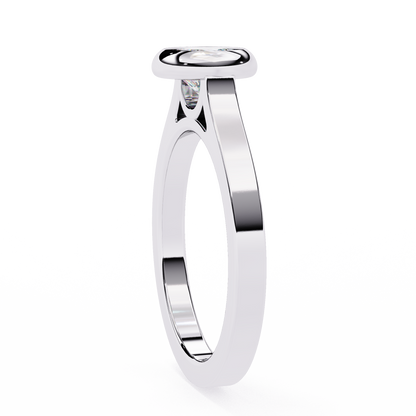 Urvi Round Solitaire Ring Lab Grown Diamond