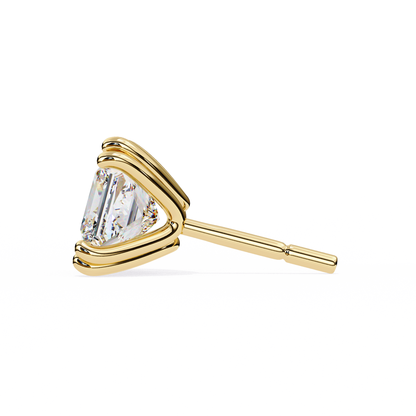 Princess Solitaire Lab Grown Diamond Stud