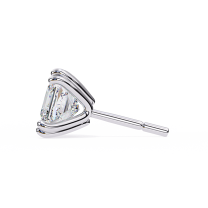 Princess Solitaire Lab Grown Diamond Stud
