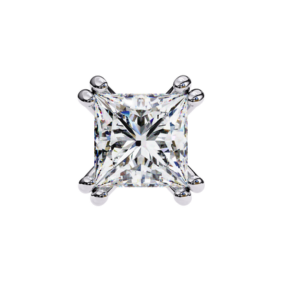 Princess Solitaire Lab Grown Diamond Stud