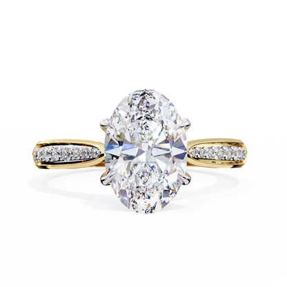Rivaa Oval Solitaire Ring Lab Grown Diamond