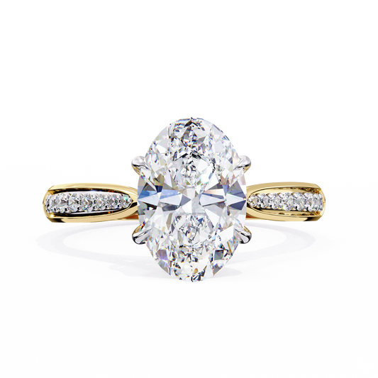 Rivaa Oval Solitaire Ring Lab Grown Diamond