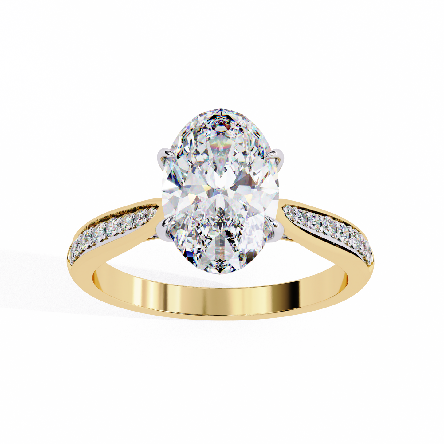Rivaa Oval Solitaire Ring Lab Grown Diamond