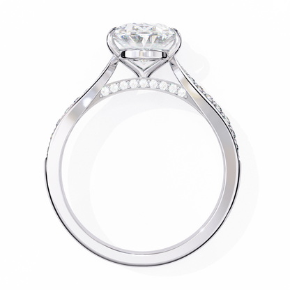 Rivaa Oval Solitaire Ring Lab Grown Diamond
