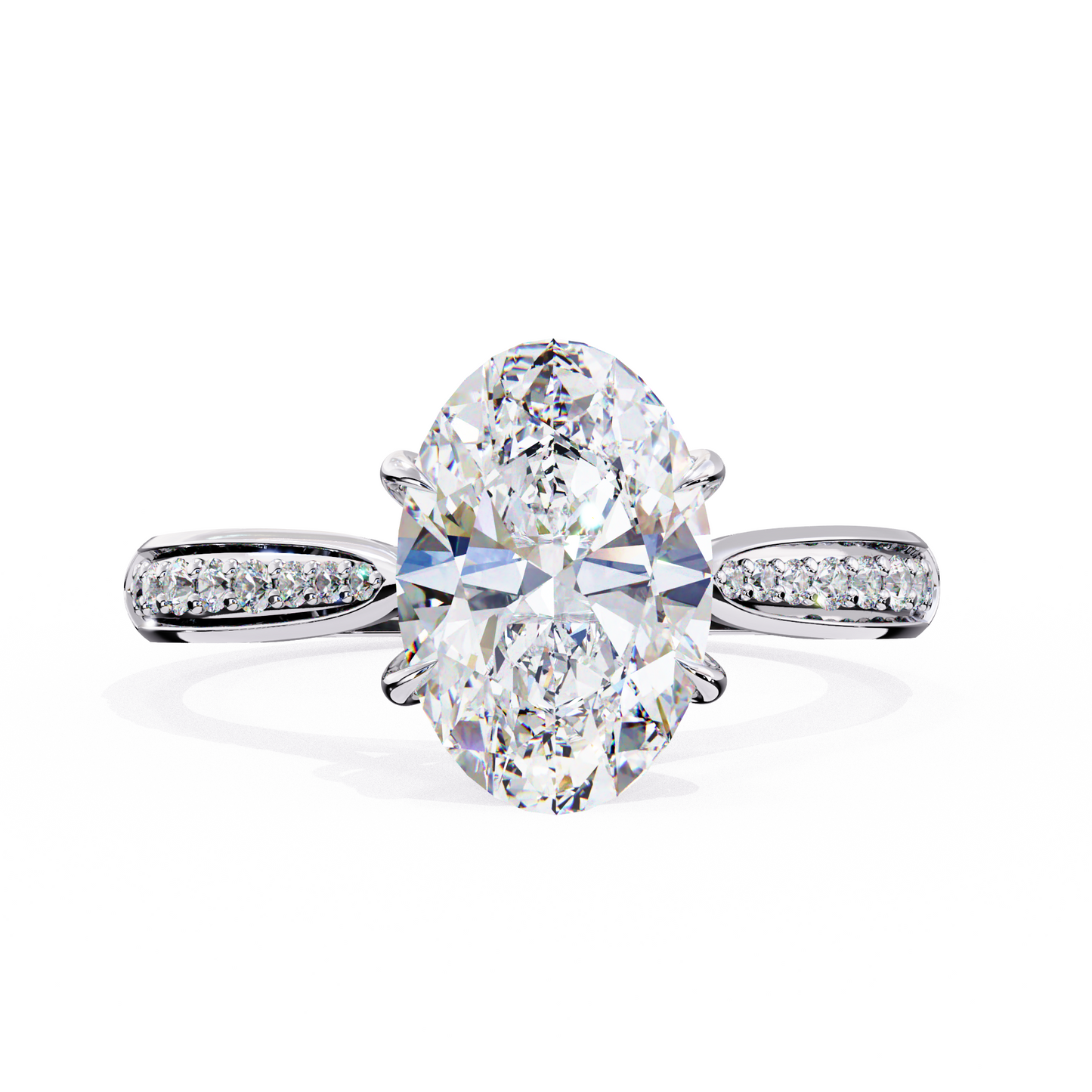 Rivaa Oval Solitaire Ring Lab Grown Diamond