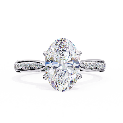 Rivaa Oval Solitaire Ring Lab Grown Diamond