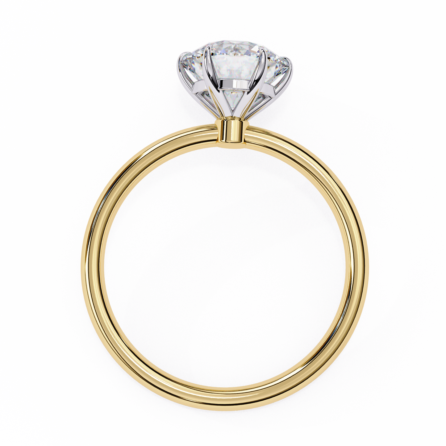 Avira Round Solitaire Ring Lab Grown Diamond